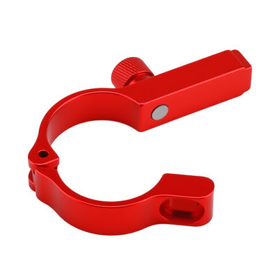 Servizio di lavorazione di leghe di alluminio Precisione CNC Parti di lavorazione anodizzate Rovere di rame di rame OEM Torno di fresatura Clampada per seggiolini di biciclette