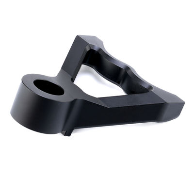 Aviazione Aluminio 7075 Processing Rapid Prototyping Leggio di alluminio Anodizzato Parti nere